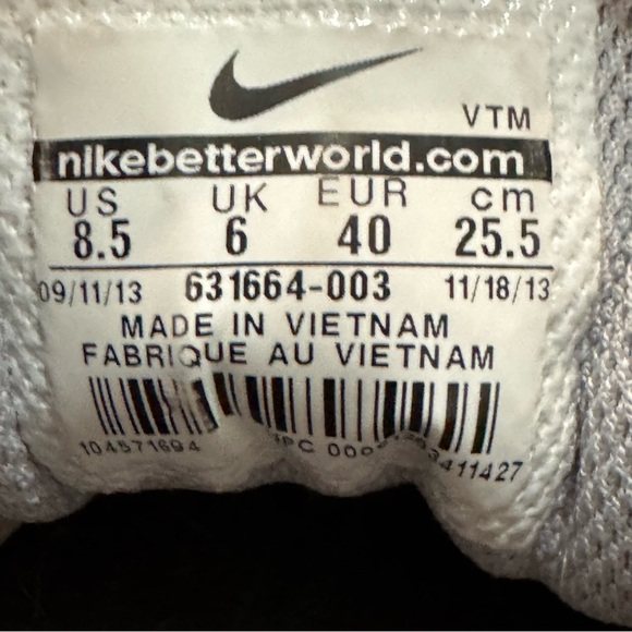 Nike Air Max Sneakers Women 8.5 Run Lite 5 Running Shoes Gray Trainer 631664-003 - Picture 13 of 13